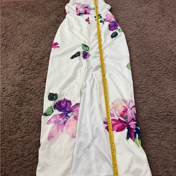 Revolve Toby Heart Ginger Enchanted Maxi Dress White Floral Open Back Size 8 - Picture 6 of 16